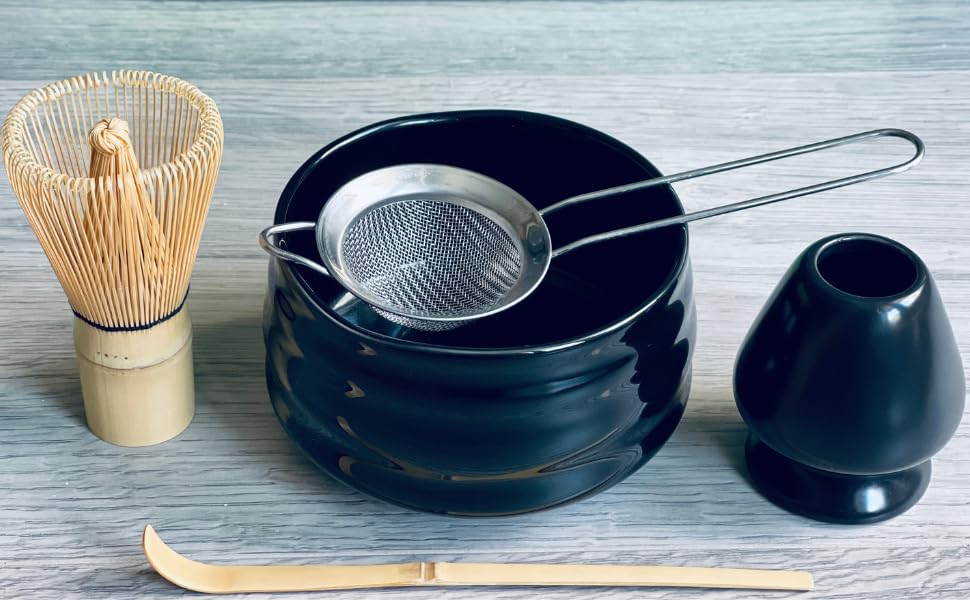 Marce Matcha Whisk Set Matcha Whisk and Bowl, Matcha