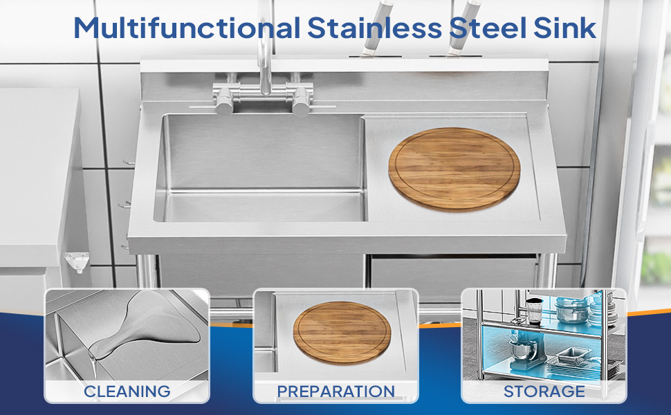 Multifunctional Stainless Steel Sink