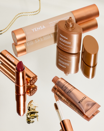 Yensa makeup products including face foundation makeup base and full coverage serum foundation