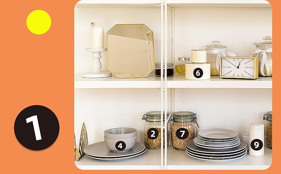 STARLIBOO Black Consecutive Number Stickers 1 to 100, 1000Pcs1 inch Vinyl Self