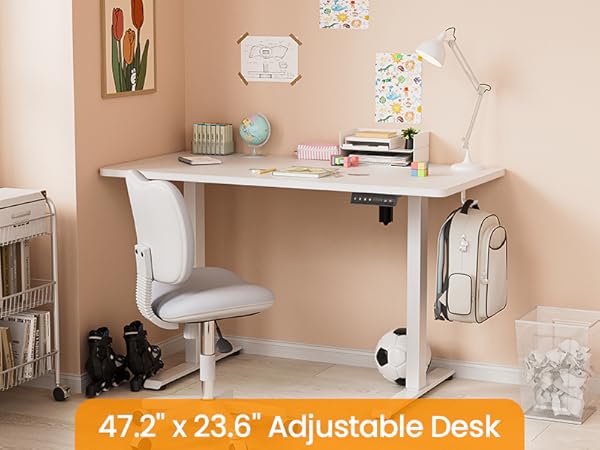 standing desk 48 inch white
