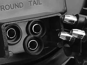 round tail light 4Inch 24LED white reverse backup lights with Stainless Steel Chrome Bezel