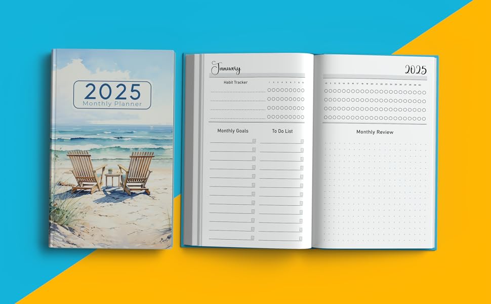 2025 Monthly Planner 12 Months from January to December
