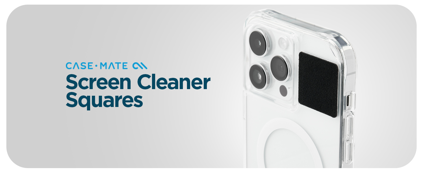 CaseMate Screen Cleaner Squares [3 Pcs] Peel & Stick