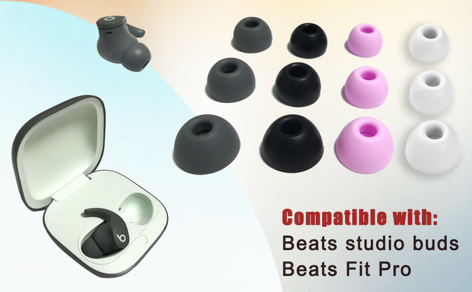 Amazon.com: Silicone Ear Tips for Beats Fit Pro Replacement