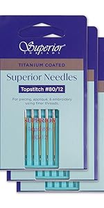 Amazon.com: Superior Threads - #100/16 Topstitch Titanium
