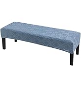 SearchI Stretch Dining Bench Covers, Washable Anti Dust Durable Bench Cushion Covers Slipcover, D...