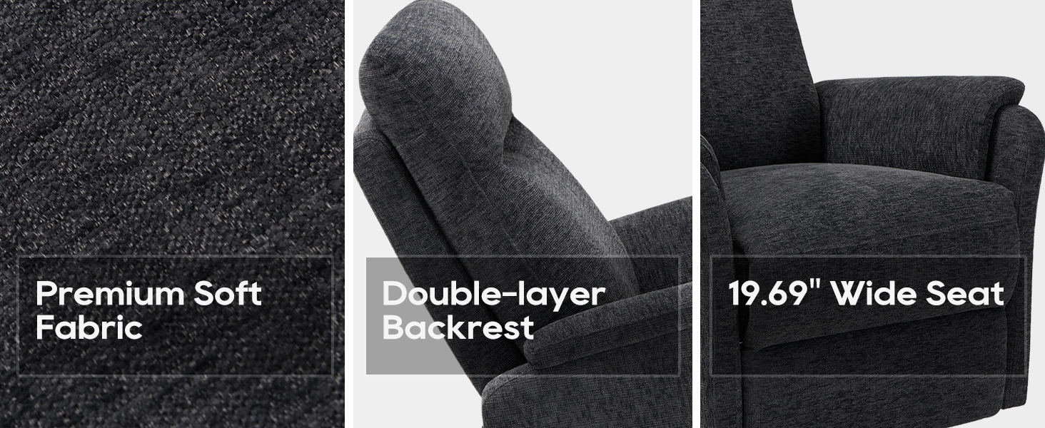 the detail of leather rocking chair