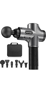 Masagepistole silber Grau