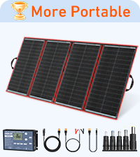 DOKIO ソーラーパネル 300W 18V 折り畳み式 Amazon.com : DOKIO 100W Portable Foldable Solar Panel Kit