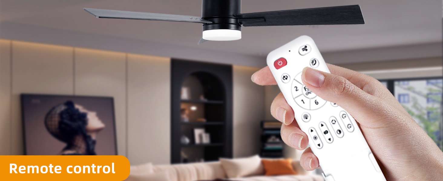 large ceiling fans with lights and remote control