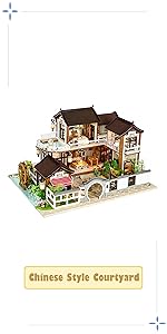 CuteBee DIY木製ドールハウス、Dream in ancient town