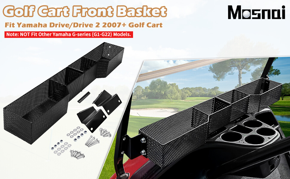 MOSNAI Golf Cart Front Inner Basket Dash Storage/Tray