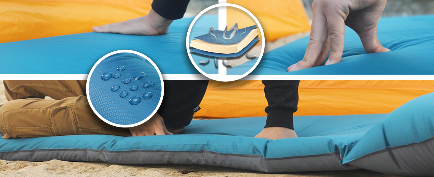Clostnature Self Inflating Camping Mat 3.8/5/7.6 cm Lightweight