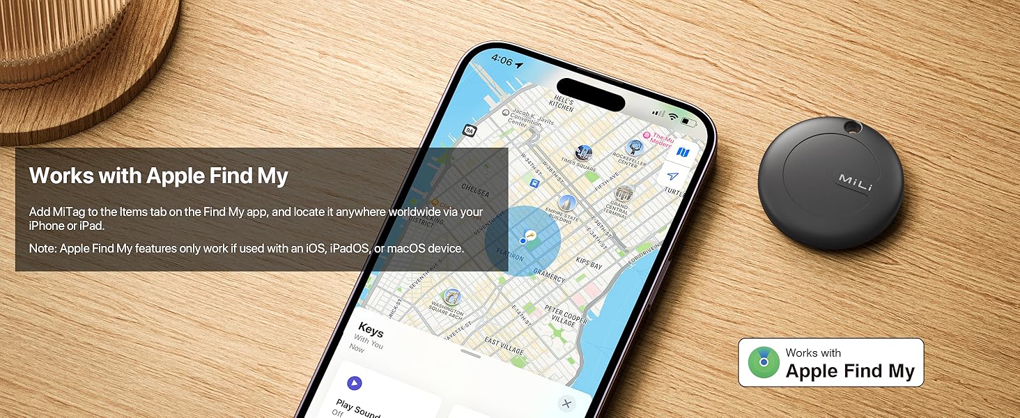 MiLi Luggage tracker for suitcases, Smart Bluetooth Tracker Tag