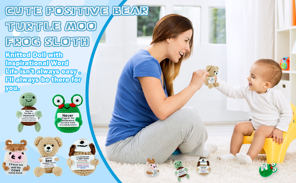 Positive Crochet Animals Set