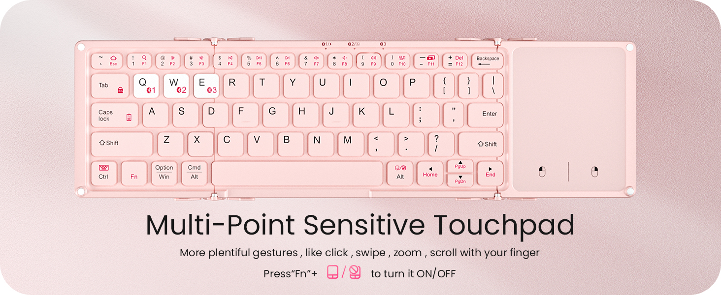 Foldable Bluetooth Keyboard