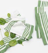 striped kitchen towels