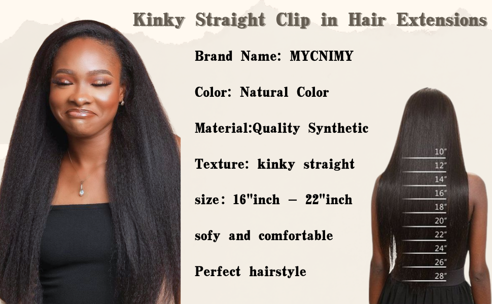 NYANTORA／Duenn／Hair Stylistics YCAM LIVE Amazon.com : Kinky Straight Clip in Hair Extensions 20 Inch