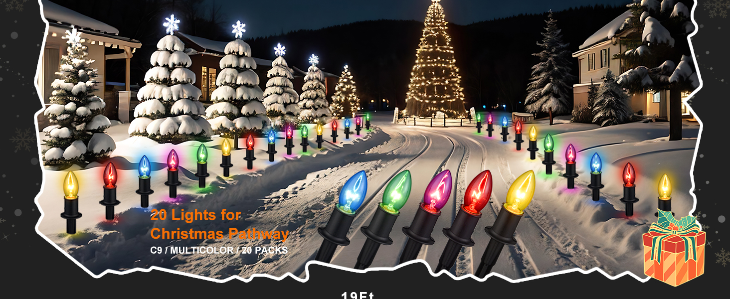 driverway christmas lights