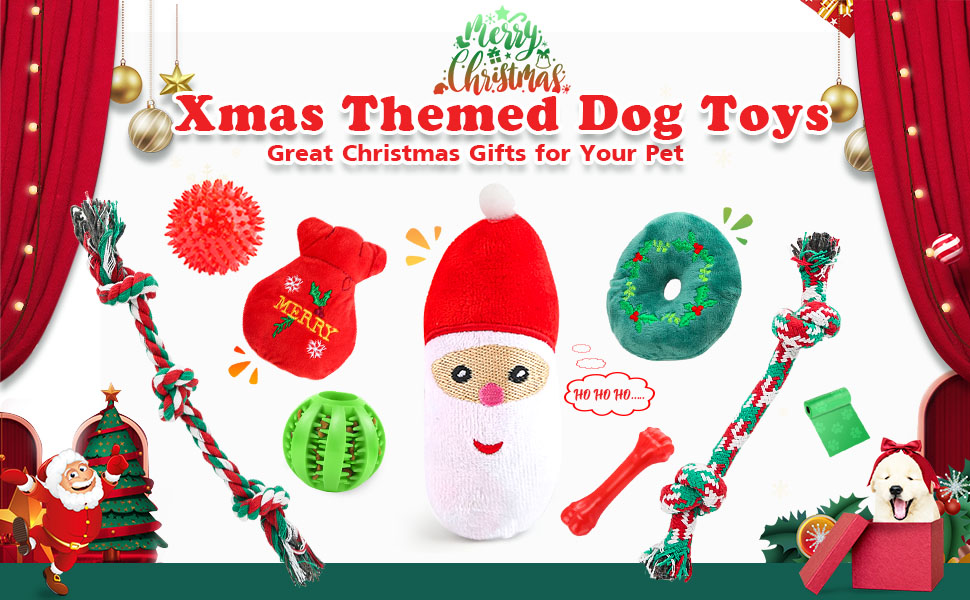 Christmas dog toys