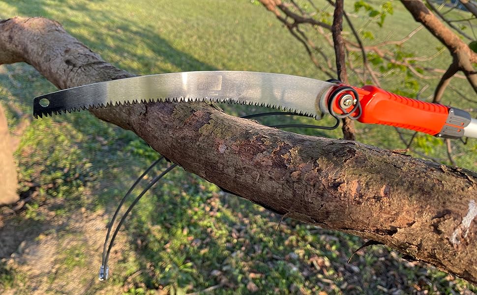 GREEN MOUNT RH2 Manual Pole Saws 19 ft for Tree Trimming