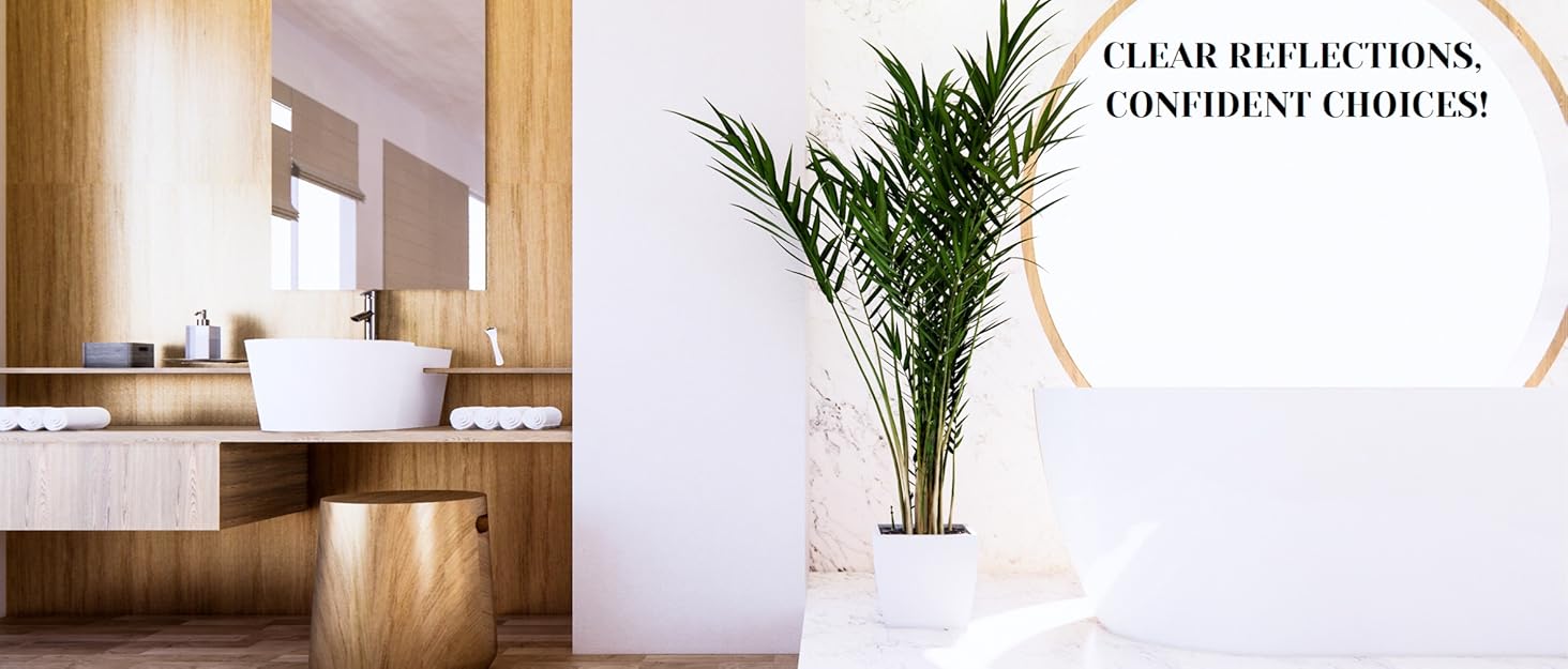 Shower mirror, shower mirror fogless for shaving