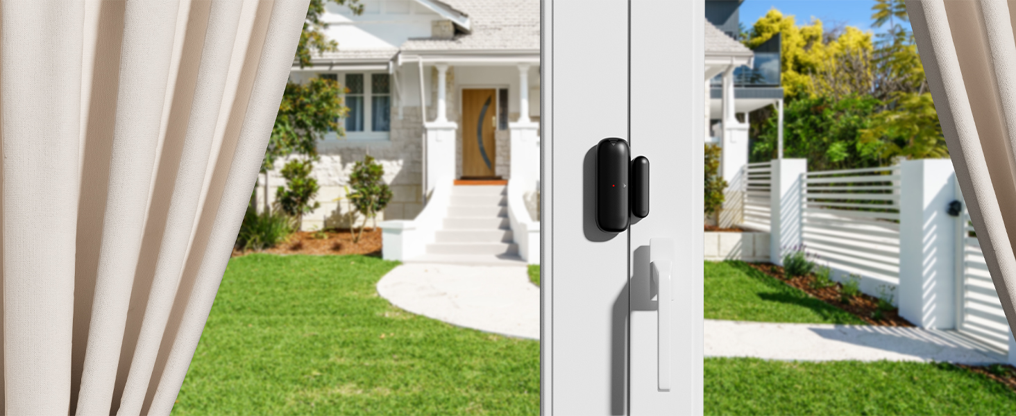 SECRUI Door Chime, Wireless Door Window Open Contact Sensor with 500FT