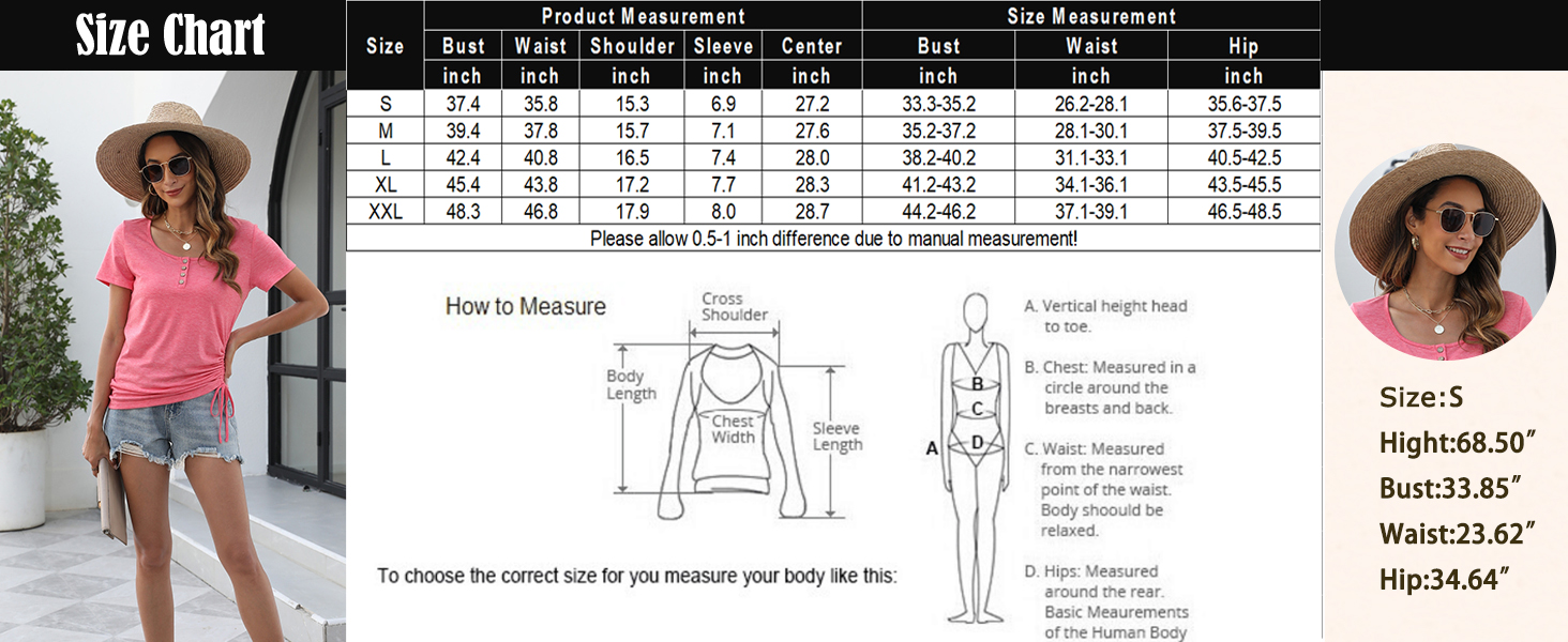 women short sleeve blouse