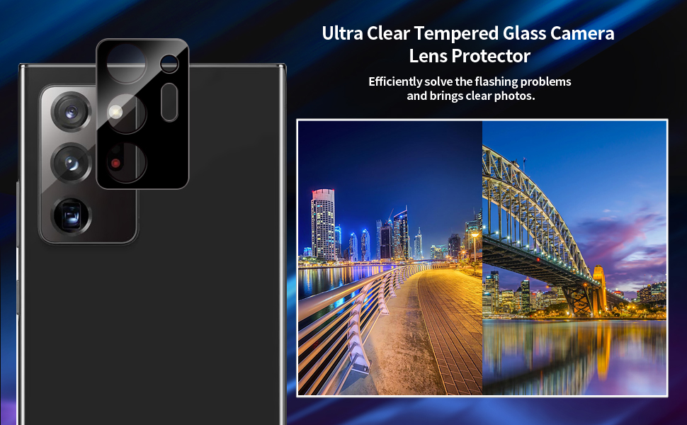 AloMit for Galaxy Note 20 Ultra Screen Protector, Camera Lens Glass