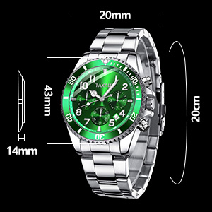 men's waterproof wrist watch analog quartz movement choronograph wrist watch