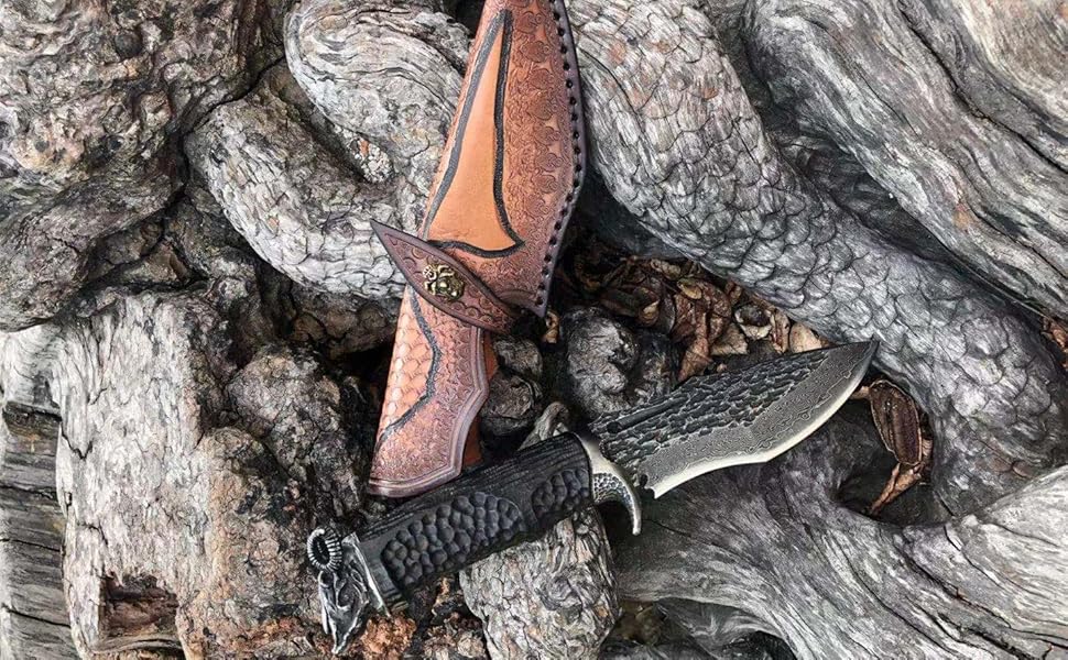 Amazon.co.jp: Dcenrun 超高級ダマスカス黒刀 67層ダマスカス