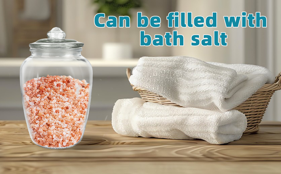 YEXEXINM 2 Pcs 74 oz Glass Candy & Cookie Jars with