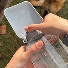Image of portable pet bottle pouring water