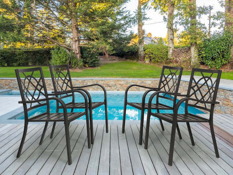 heavy metal patio chairs