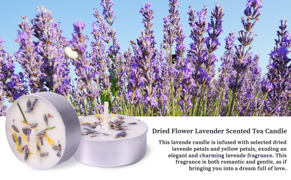 Lavender Scented Tealight Candles