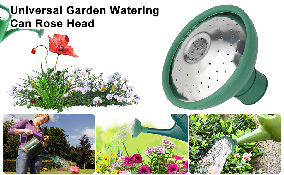 willkey Universal Garden Watering Can Rose Head, Water Sprinkler