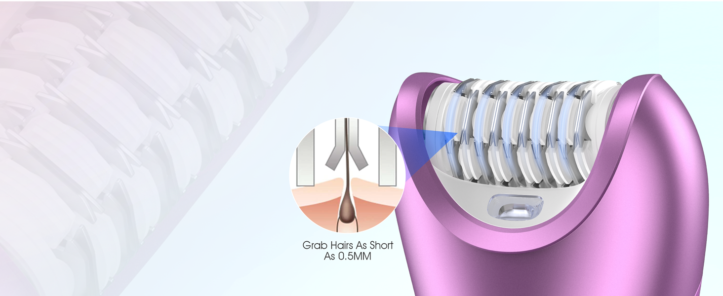 VOYOR Epilator for Women Cordless & Rechargeable, Epilator Hair Removal