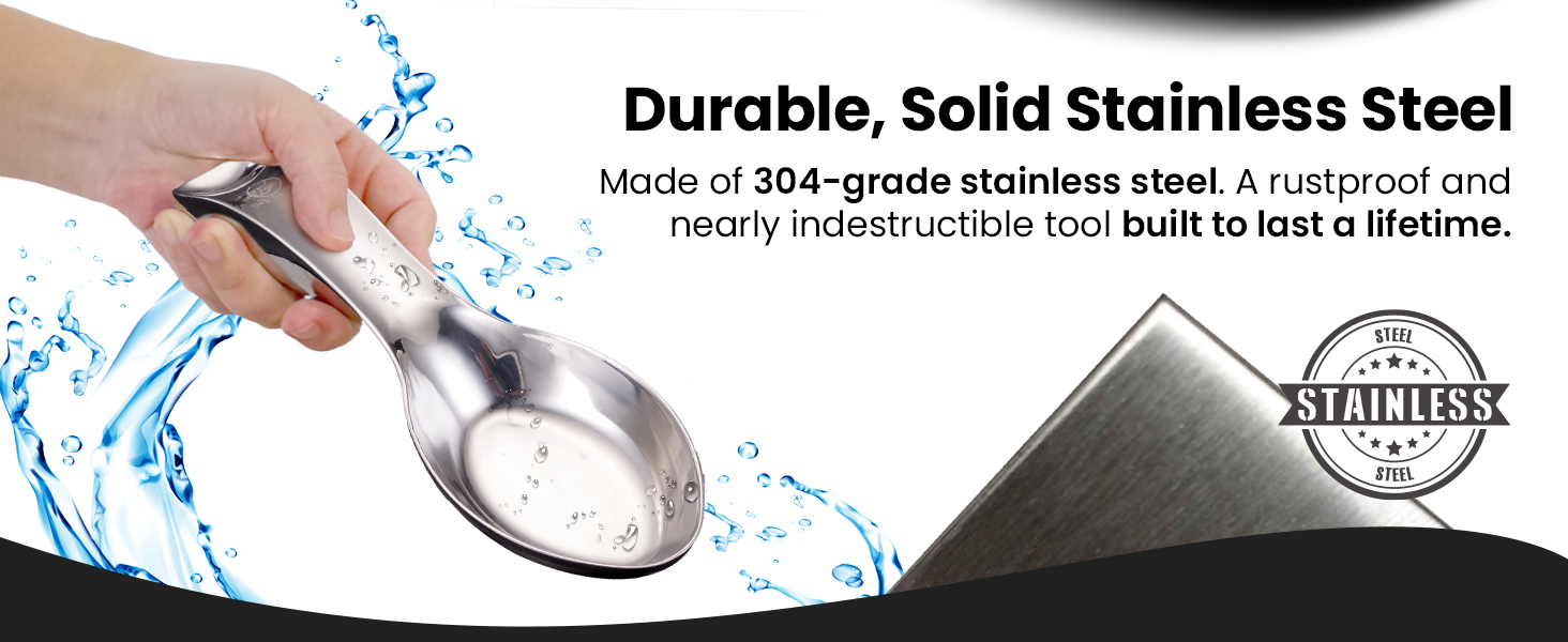 Durable, Solid Stainless Steel