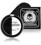 Halloween Black White Face Paint, Goth White Foundation Makeup Cream To Powder Greasepaint, Emo G...