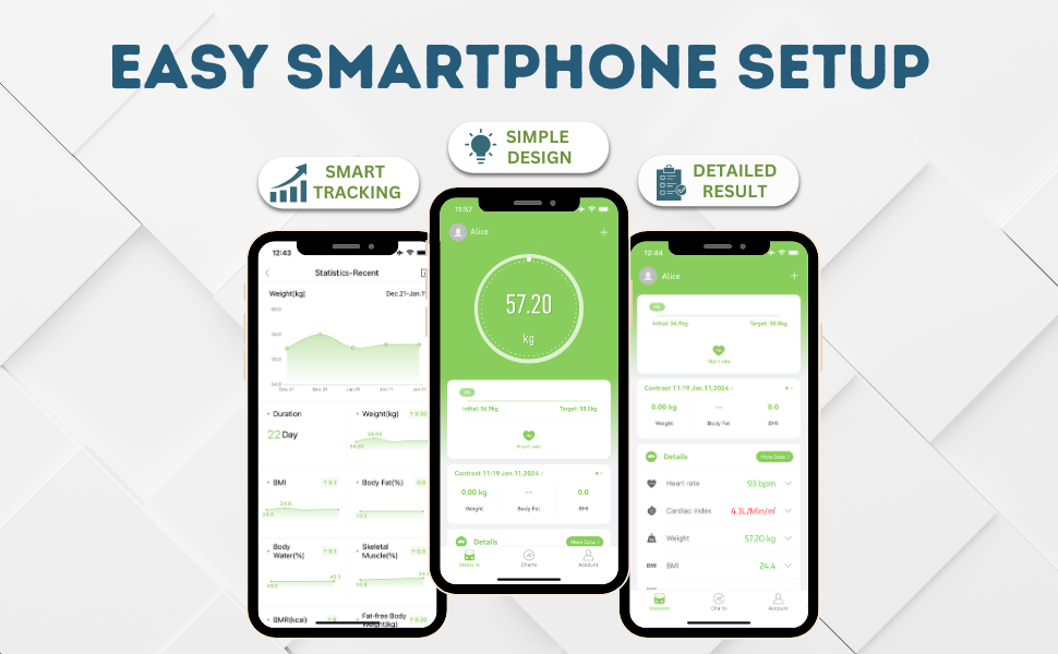Body Fat Smart Bluetooth Scale, 16 Body Composition Analyzer, Smart Scale with BMI, Fat Percentage, Muscle Mass, Large LCD,Syncs with iOS/Android Fitness Apps, 400 lbs Capacity - Dark Blue 16 easy smartphone setup.