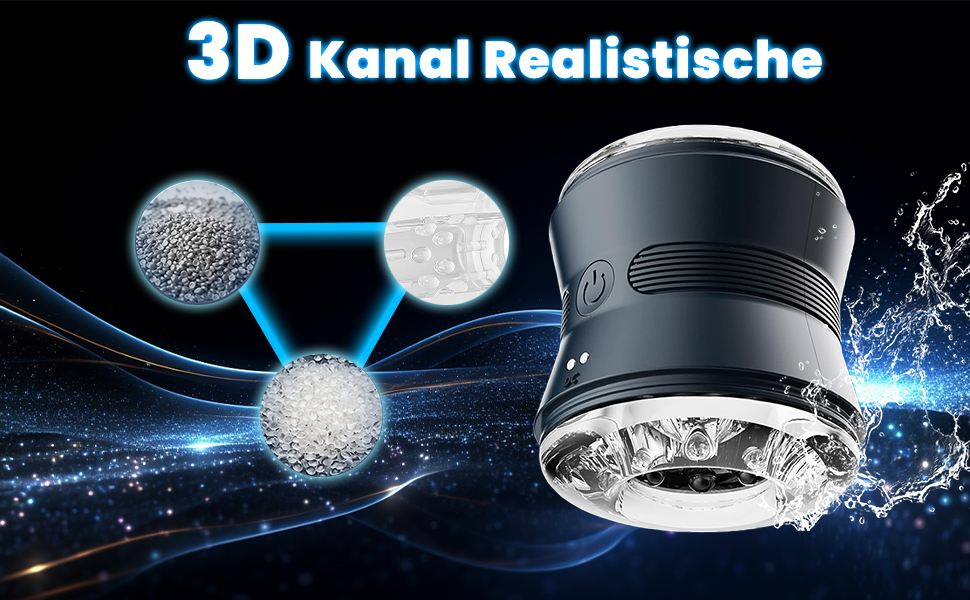 Elektrischer Masturbator Offenes Penis Training Vibrator mit 10 Vibrationen 2 Motoren