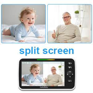 hello baby split screen baby monitor for twins