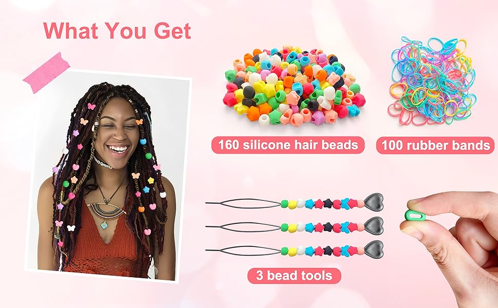 Silicone Hair Beads