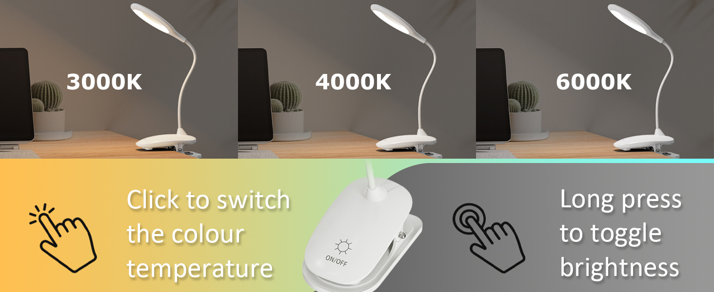 LED Reading Light Touch dimmable 
