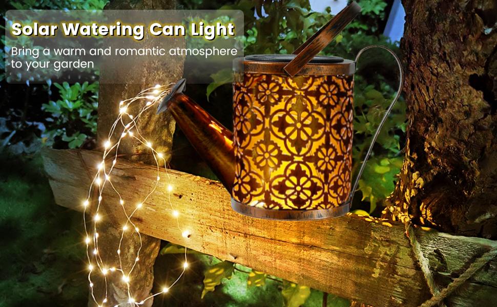 Hands DIY Solar Watering Can Light, Large Watering Can Solar Lights