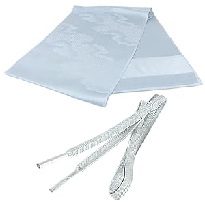 Amazon | 帯締め帯揚げセット 法事用 グレー B 正絹 絹100% 平組紐