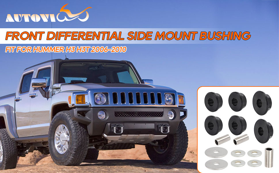 AUTOVIC Polyurethane Front Differential Side Mount Bushings