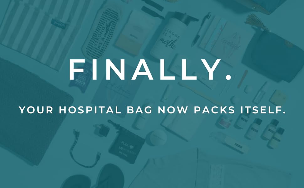 Hospital bag packs itself, pre-packed birth bag, Baby Boldly