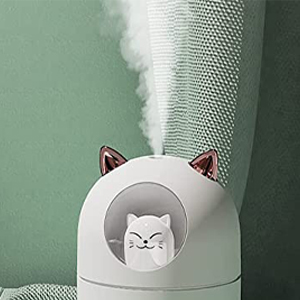 Women Humidifier Cute Cat Humidifier Mini Travel Humidifier White Humidifier Travel Quiet